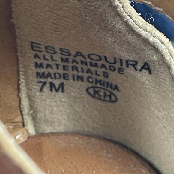 Essaouria Vegan Leather Brown Block Heel Boho Strappy Womens Shoes Jellipop sz 7 - Picture 10 of 13